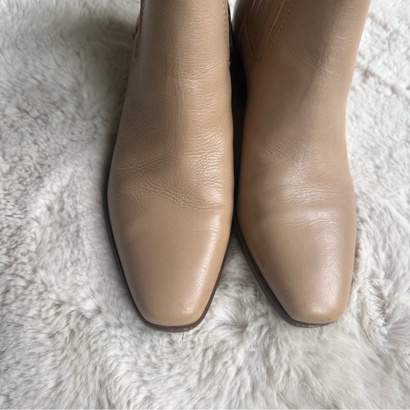 Lucky Brand Women's Size 7 Idola Ankle Booties Tan Western Minimalist - Picture 4 of 8